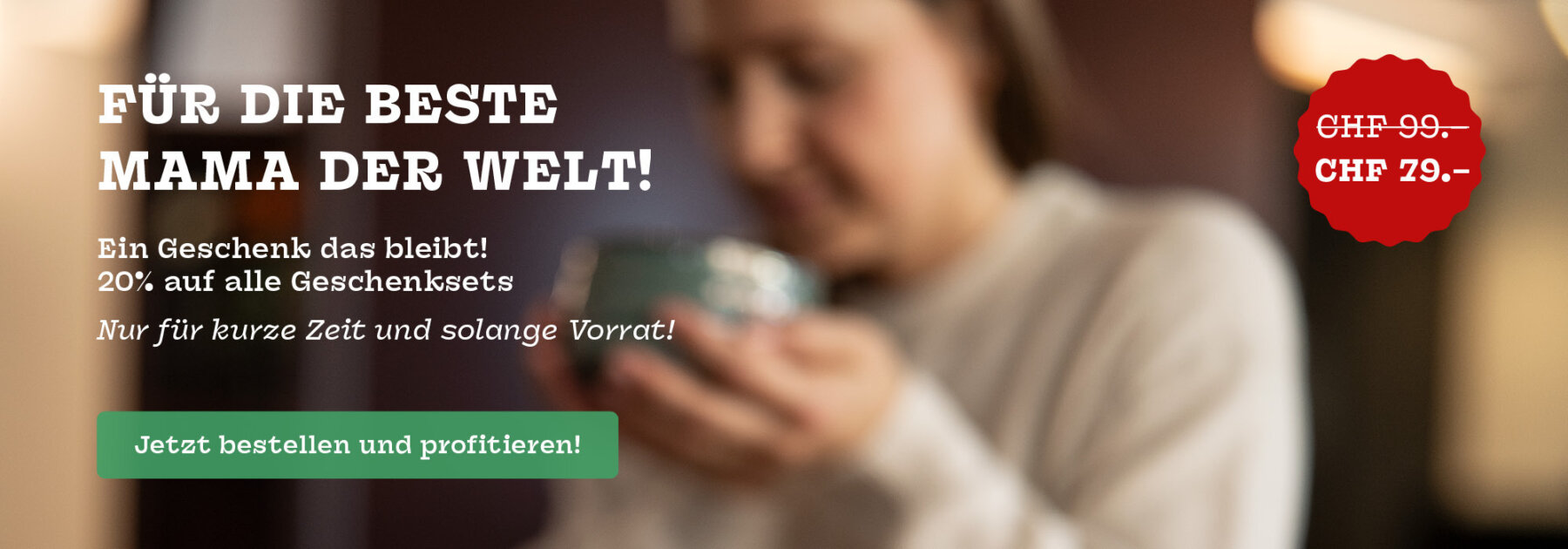 Matcha Mania Landingpage Banner Muttertag