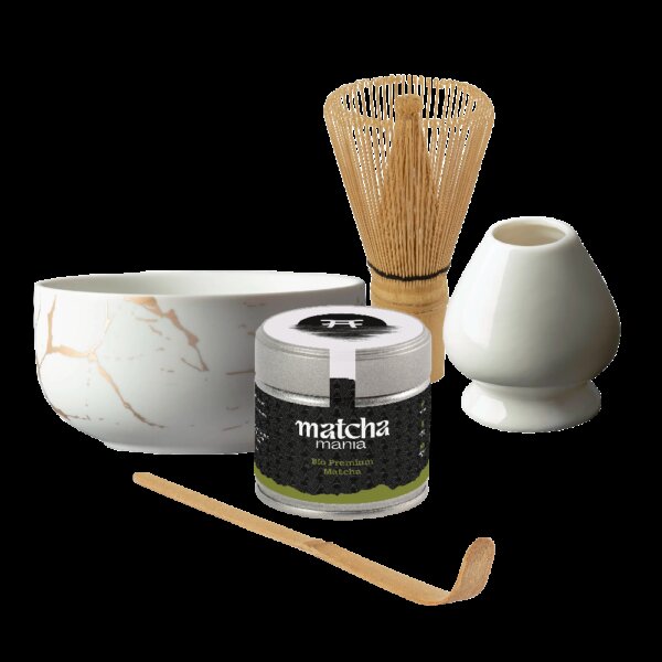 Matcha Mania Produkte Matcha Set Shiro weiss Premium Detail