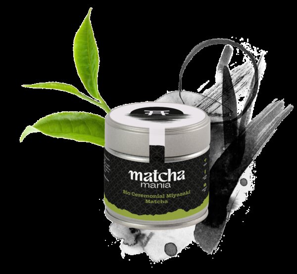 Matcha Mania Produkte Bio Ceremonial Miyazaki Matcha 30g Detail