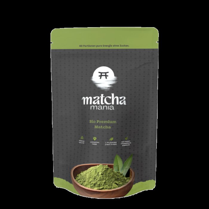 Matcha Mania Produkte Bio Premium Matcha 80g Beutel