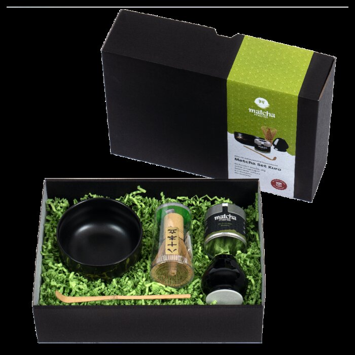 Matcha Mania Produkte Matcha Set Kuro schwarz Geschenk