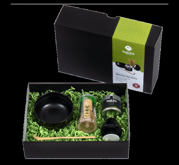 Matcha Mania Produkte Matcha Set Kuro schwarz Geschenk Detail