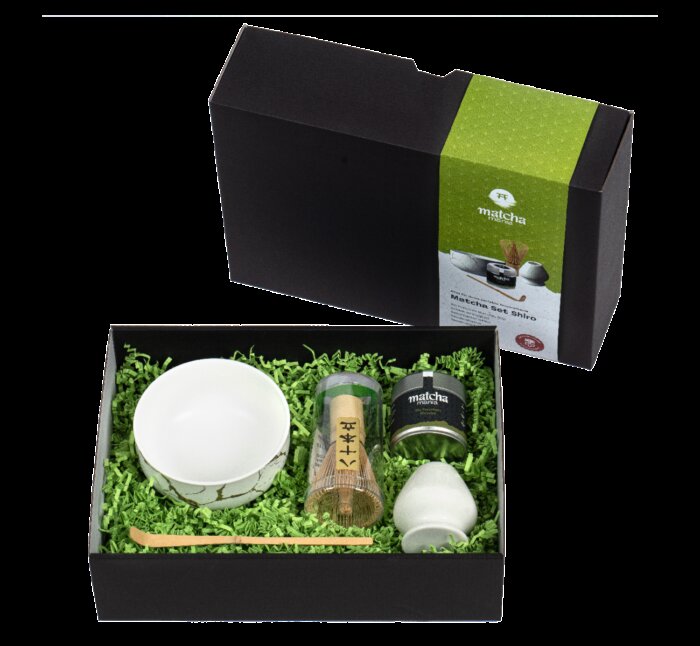 Matcha Mania Produkte Matcha Set Shiro weiss Geschenk Detail