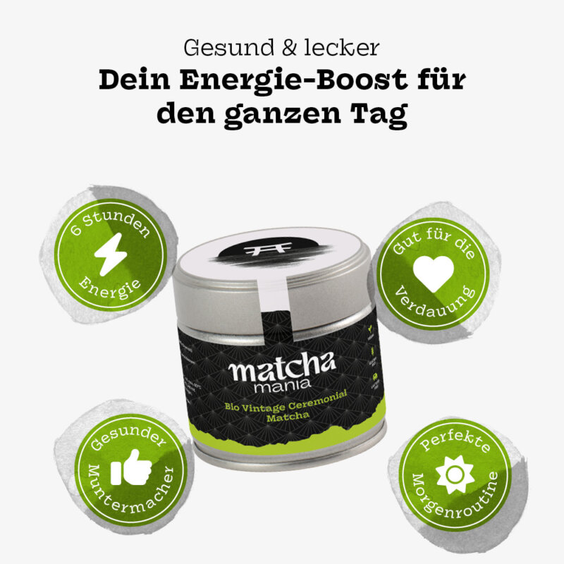 Matcha Mania Produkte Bio Vintage Ceremonial Matcha 30g Detail 01