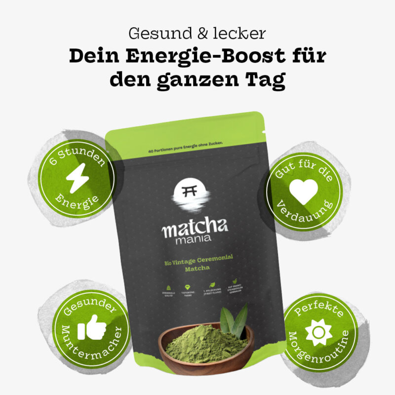 Matcha Mania Produkte Bio Vintage Ceremonial Matcha 80g Detail 02